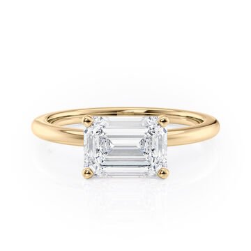 East West Solitaire Engagement Ring