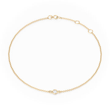Bezel Diamond Bracelet (1/10 tcw)