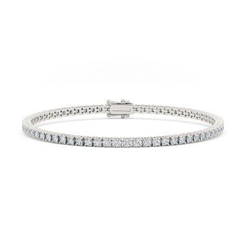 Classic 3ct Natural Diamond Tennis Bracelet