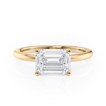 East West Solitaire Engagement Ring